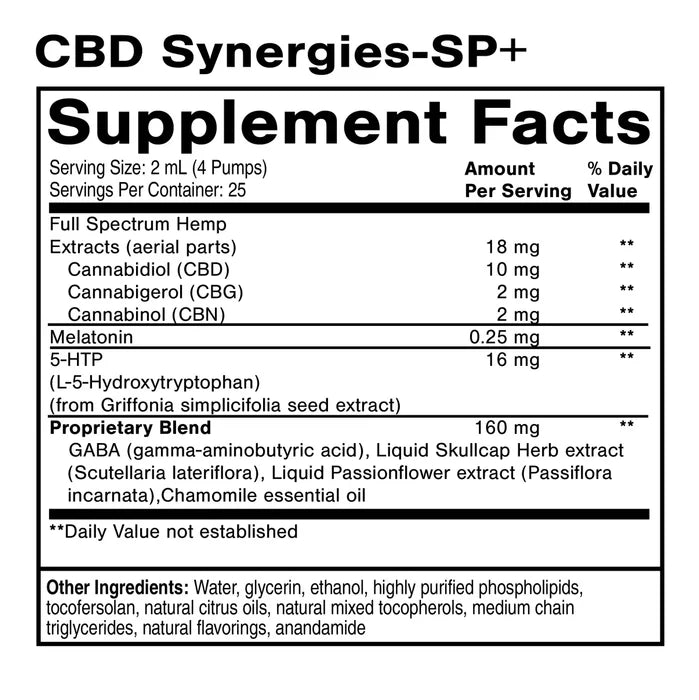 Quicksilver Scientific CBD Synergies SP+